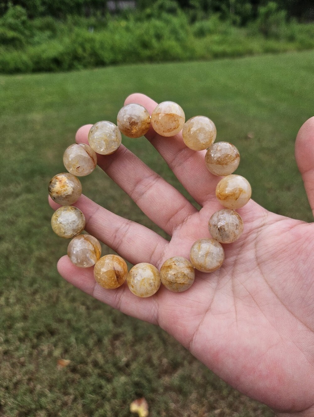 chunky golden healer bracelet - Picture 8 of 11
